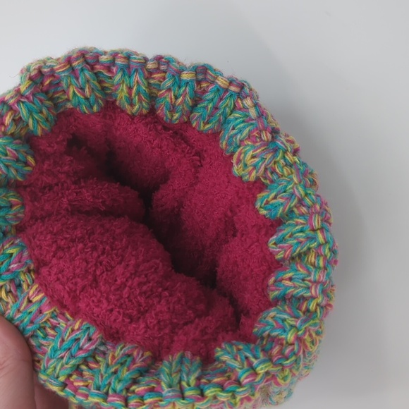 C.C Melange Lined Warm Multicolor Beanie Hat - Picture 2 of 4